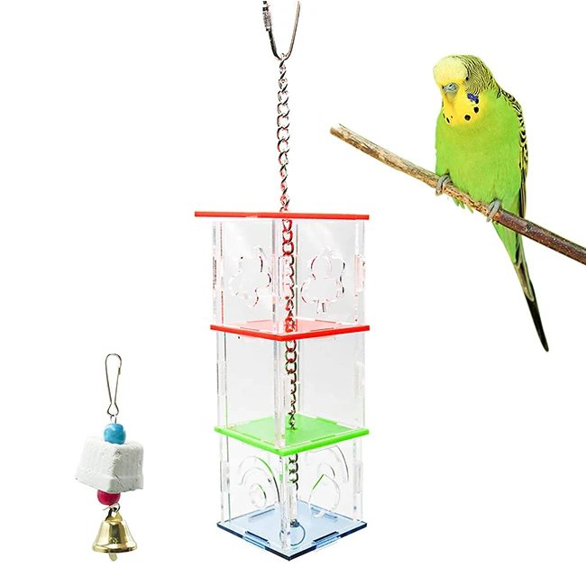 

Popular Design Kaytee Parakeet Food Foraging Rats Parrots Treats Conure Toys, Black, gray, blue, pink