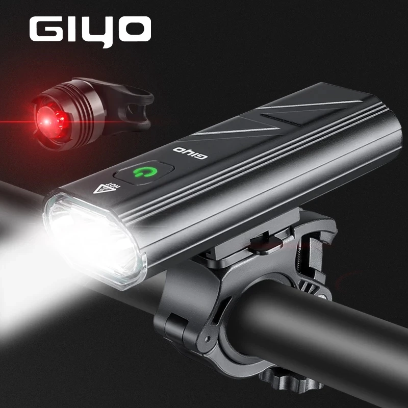 

Bike Light Front USB Rechargeable Bicycle Flashlight Bike Headlight, Black