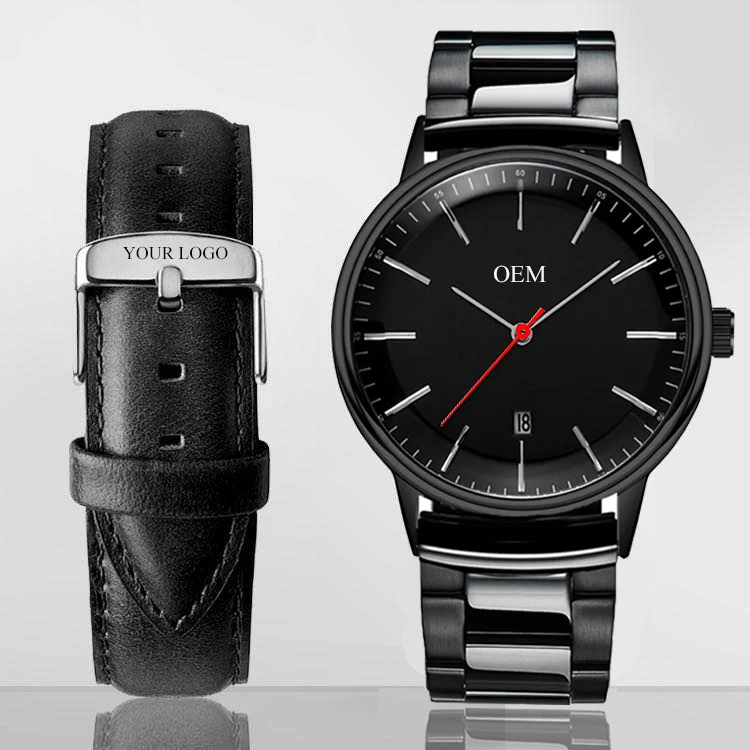 

Water Resistant Feature Stainless Steel Custom Watches Men Private Label Watch