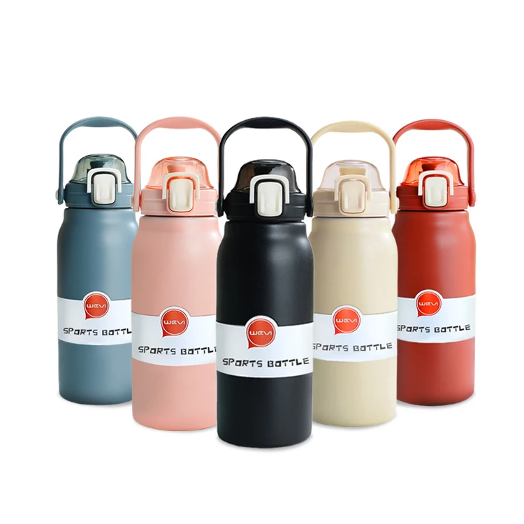 

WeVi 1300ml vaccum insulated stainless steel large capacity gym water bottle with straw, Customized color