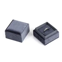 

Wholesale Cheap Luxury Square Rectangular Jewelry Engagement Gift Velvet Ring Box with Logo