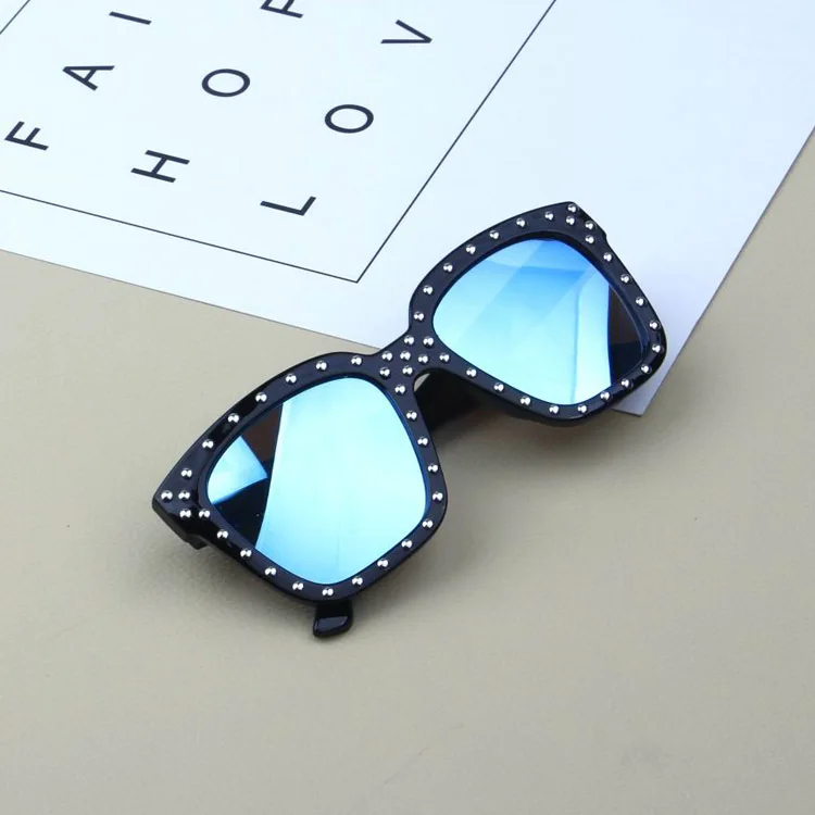 

Large Flattop Vintage Oversized Sun Glasses 2021 Fashion Square Sunglasses for Kids