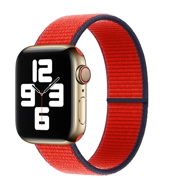

Nylon Strap For Apple Watch band 44mm 40mm 42mm 38mm Smartwatch Watchband Belt Sport Loop Bracelets iWatch Series 5 SE 6 4 3 2 1, 42 colors