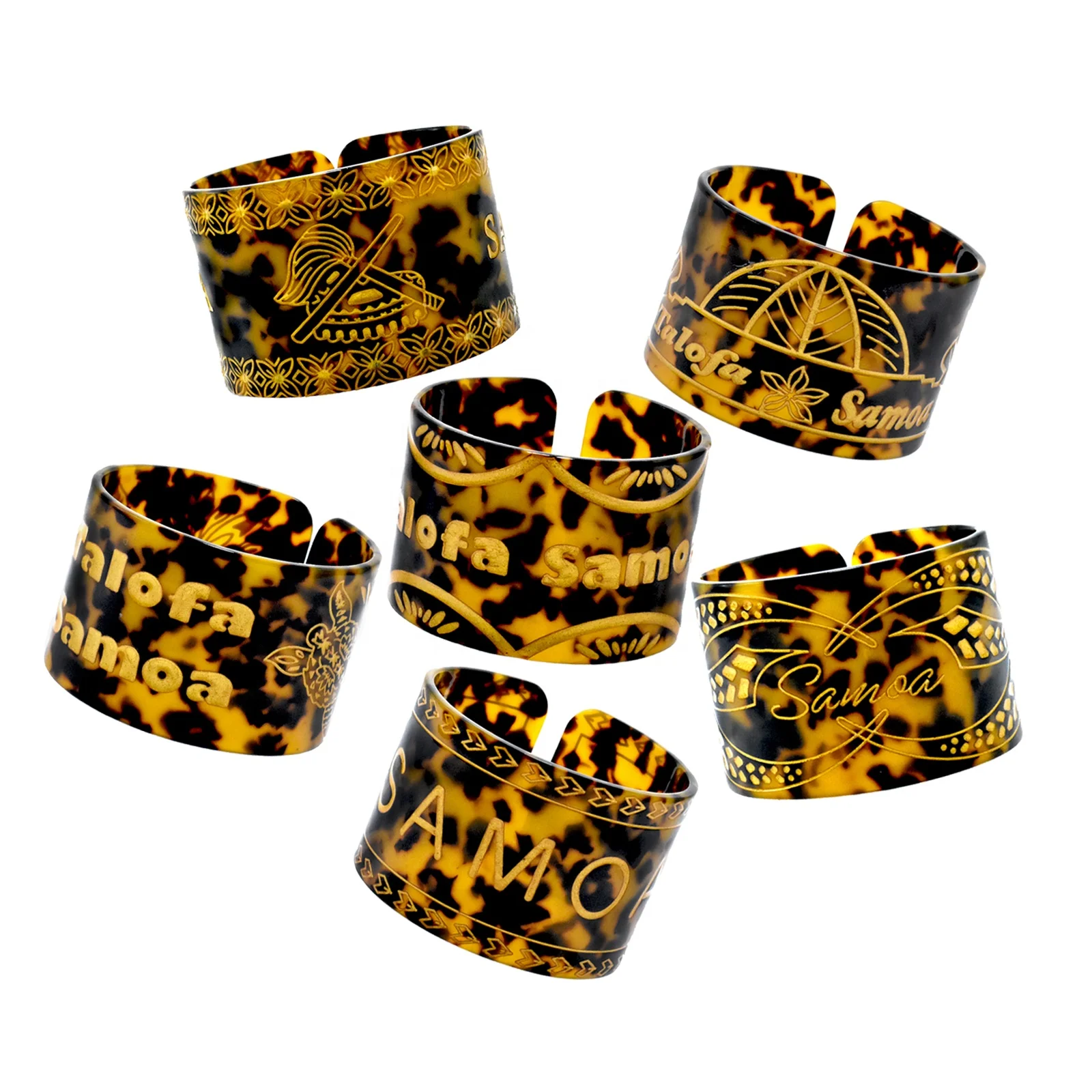 
New design vintage acrylic tortoiseshell cuff bangle personalized carve epoxy logo acetate bangle for party gift  (1600128669934)