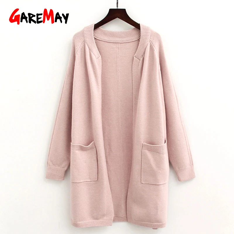 

Thick Long Pink Knitted Loose Kimono Cardigan Sweater With Pockets Warm Winter Sweater Women Long Sleeve Casual Women Cardigan, Gray.pink.green.beige