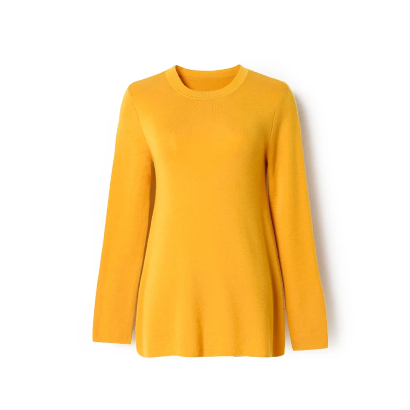 

over size  machine washable Women Woolen Sweater Cashmere O-Neck Collar Round Collar Slim Fit Base Shirt, Customized color