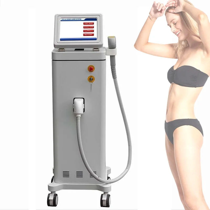 

Factory Price Soprano 755nm 808nm 1064nm 3 wavelengths semiconductor vertical painless 808 diode laser hair removal machine
