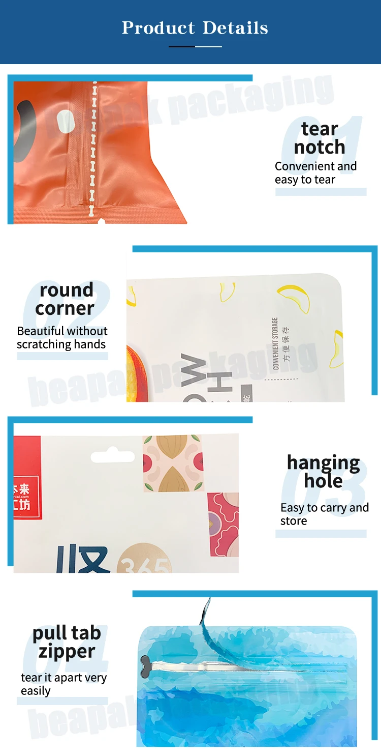 Custom heat sealed brown kraft paper coffee bag/Resealale stand up bags for coffee or tea