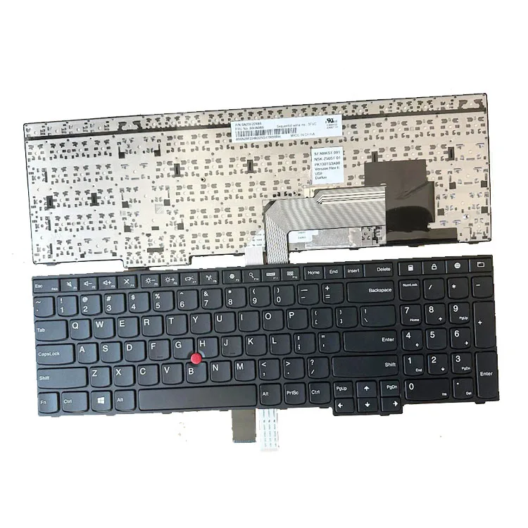 

HK-HHT Laptop Keyboard for Lenovo Thinkpad Edge E531 E540 L540 T540P T550 T560 P50S US