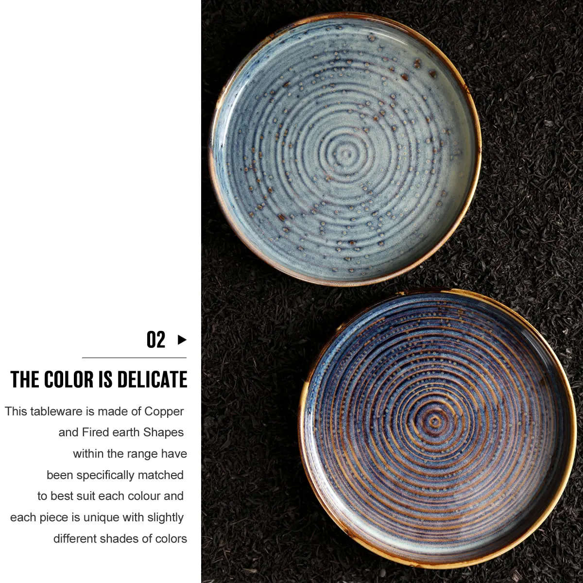 
Factory direct wholesale porcelain plates sets dinnerware, ceramic nordic blue fruit plate for restaurant and hotel 
