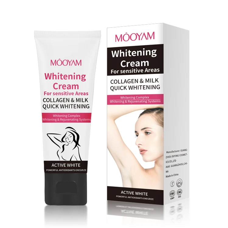 

Natural Intimate Armpit Whitening Cream Skin Lightening Bleaching Underarm Dark Skin Whitening Cream, Milk white