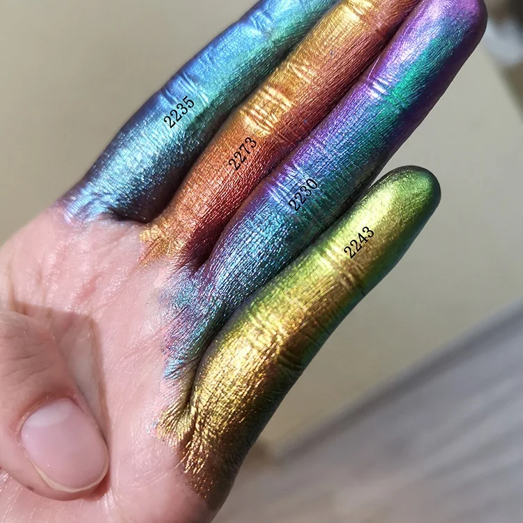 

Newest Nail Polish multi chrome pigment for permanent makeups chameleon pigment for face, Dark color