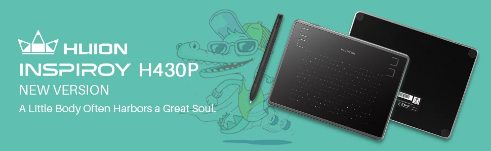 High efficiency Huion H430P 4 customizable express keys tavola grafica