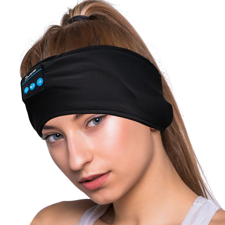

Woman Man Music Woman Man Sleep Head phones Wireless Stretchy Breathable Sleeping Headband Blue Tooth Speaker, Pink.etc