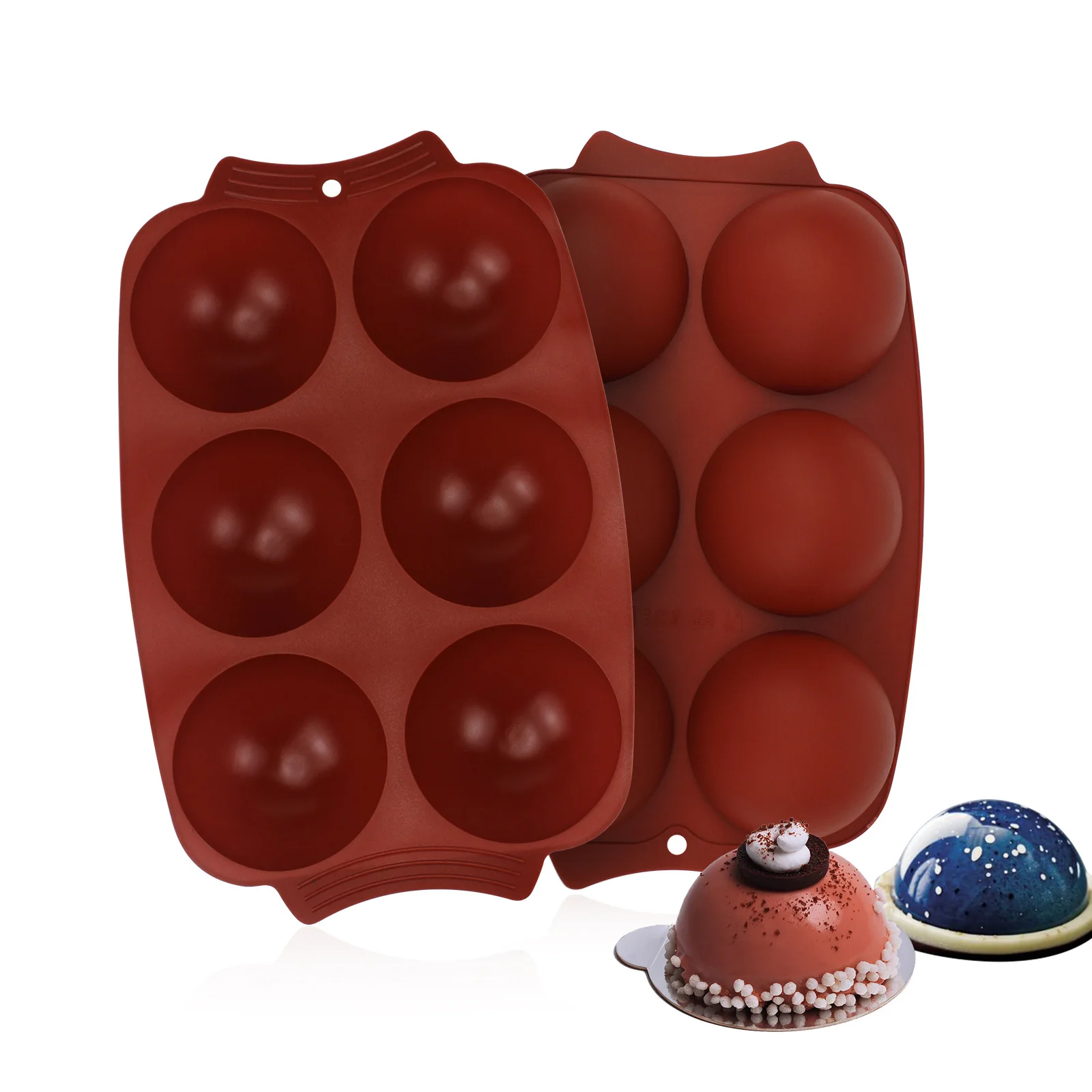 

6 Cavities hemisphere silicone Chocolate molds fat bombs moulds Food Grade Silicone Chocolate ball molds