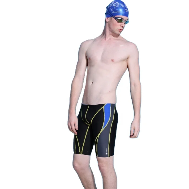 

Factory price men's elastic beach trunks swim wear, Black,blue,yellow,customized