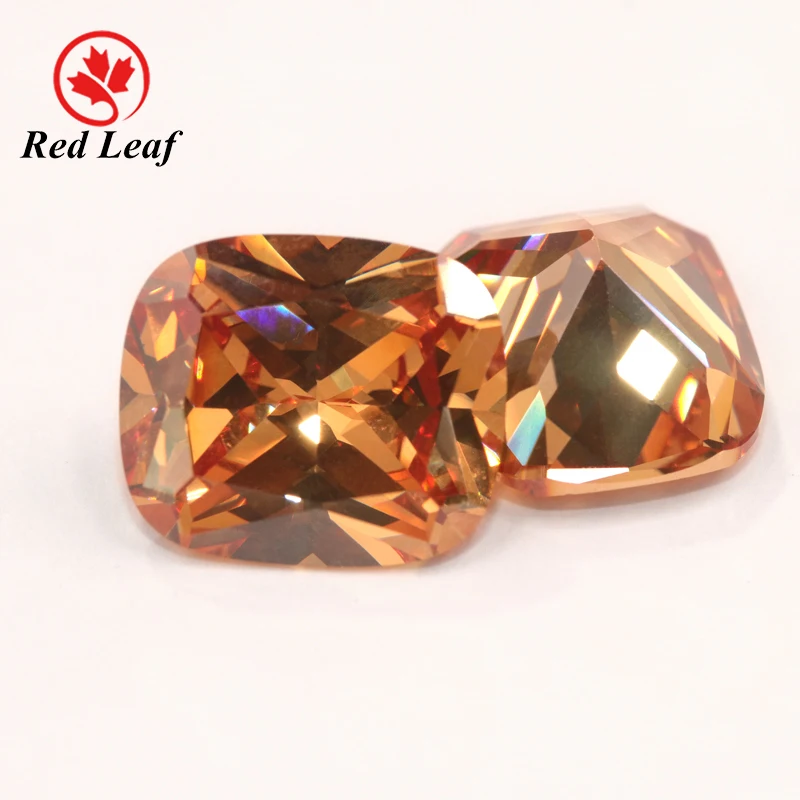 

Redleaf jewelry octagon 12*14mm champagne color loose gemstone cz Cubic zirconia