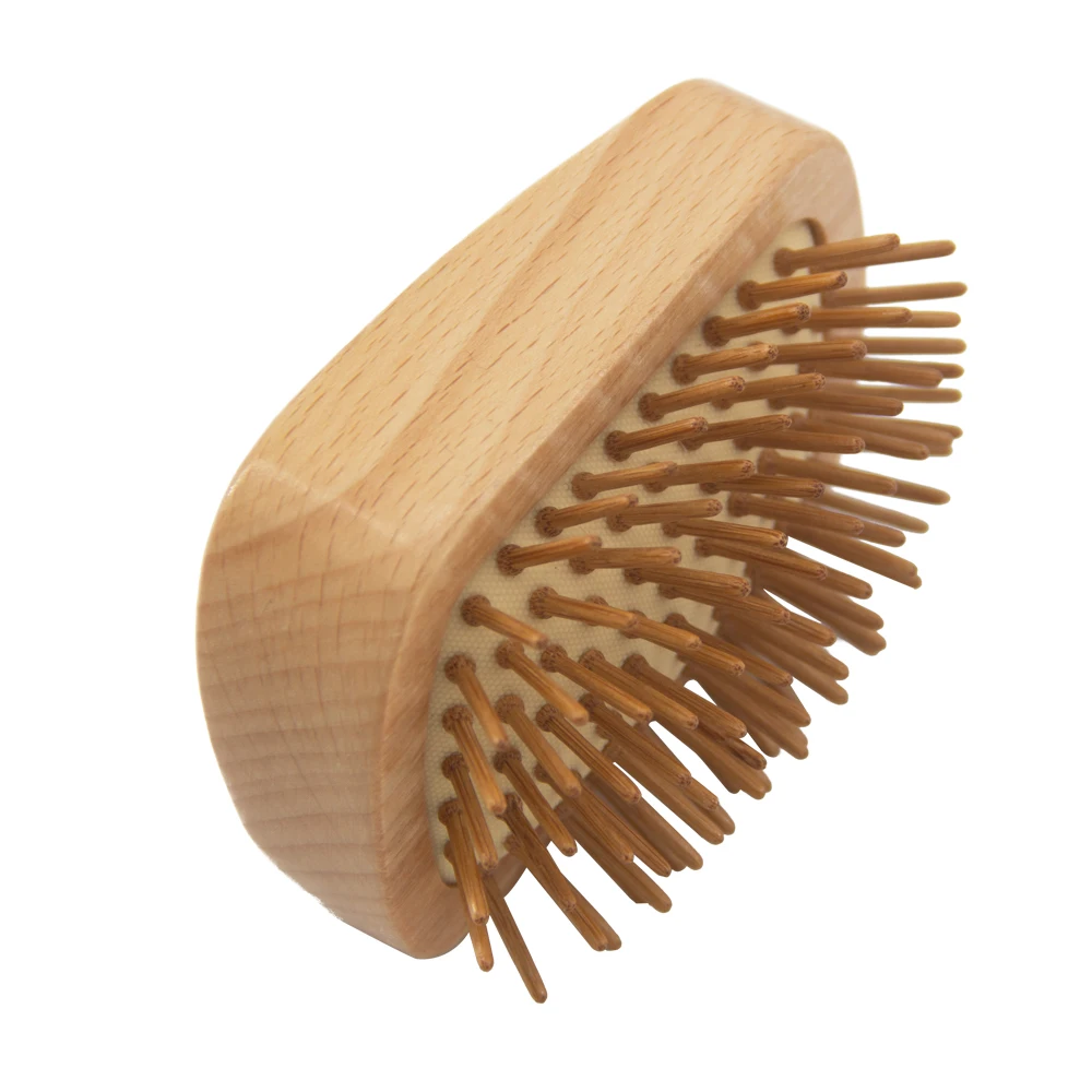 

Non-plastic eco-friendly beech wood scalp massage hair brush