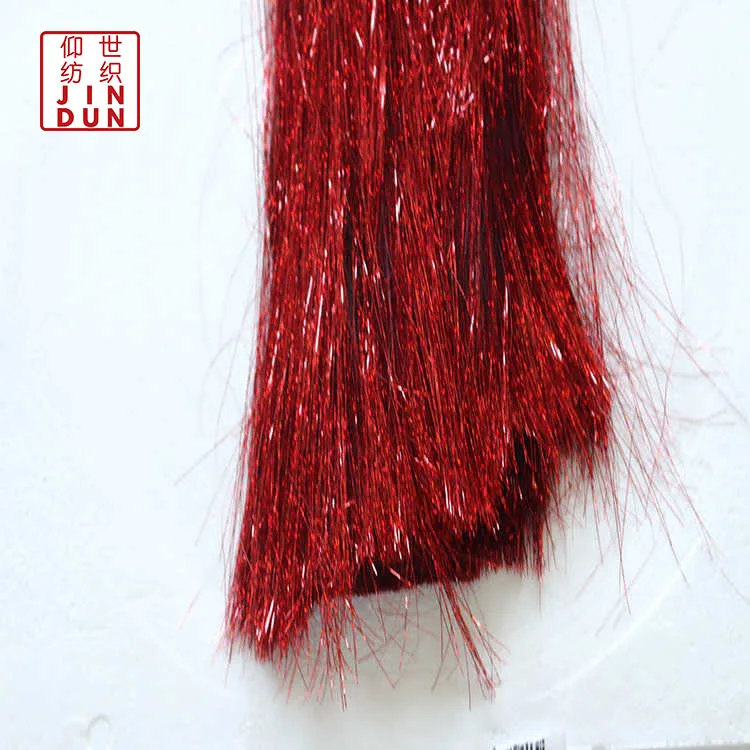 
Gold and silver sparkle wire Aluminum or silver electroplating dyed large cut M-type metallic yarn 