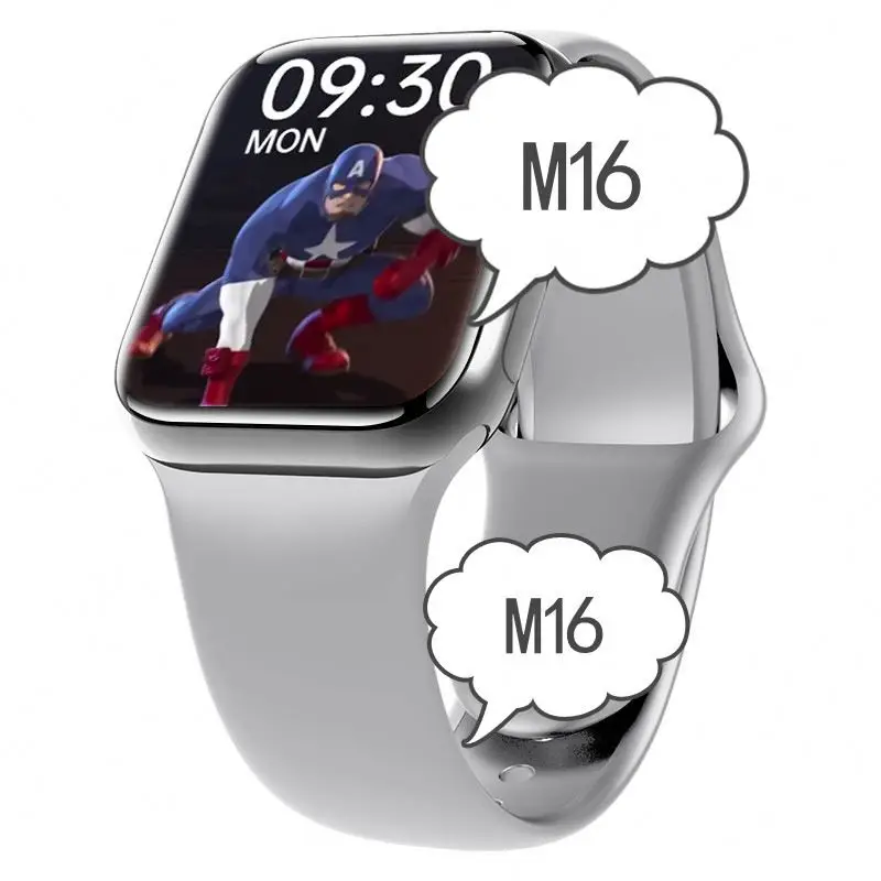 

1.7 inch Full smart watch m16 screen heart rate monitor Sport watch Reloj Bracelet smartwatch m16 Sports Bracelets, Colors
