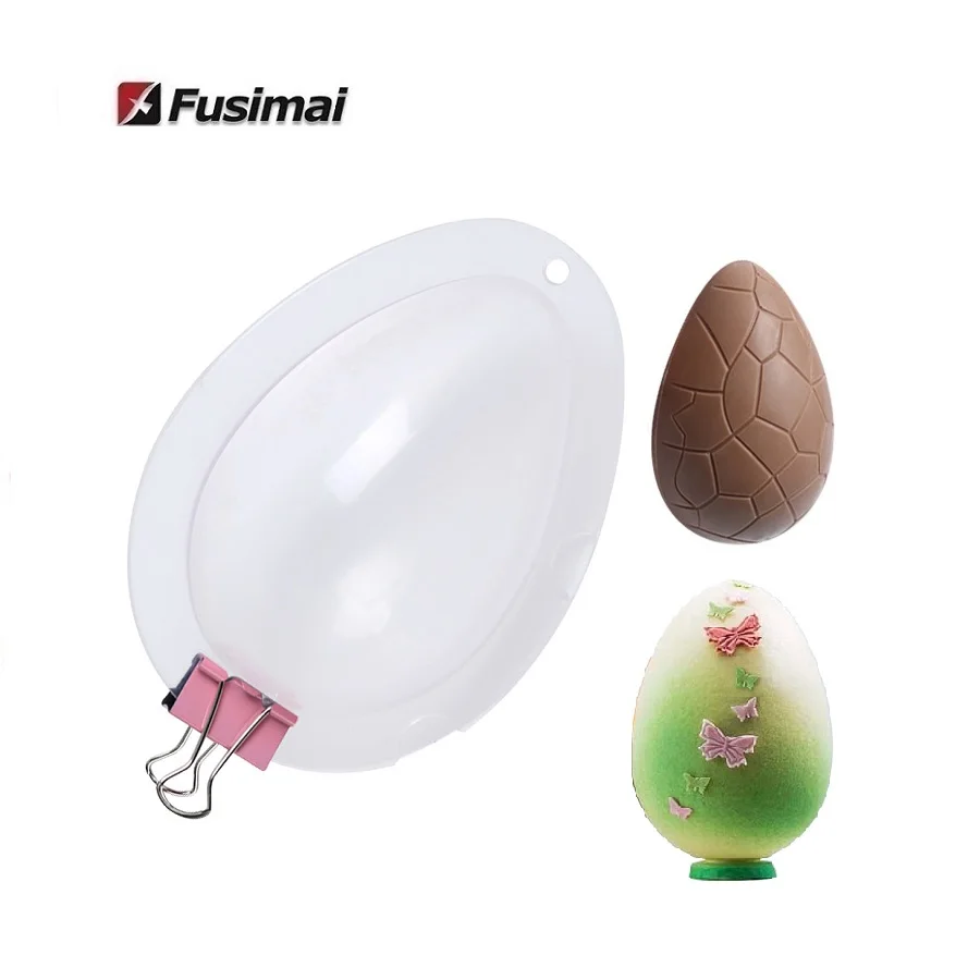 

Fusimai Baking Handmade Jelly Plastic Mould Easter 3d Dinosaur Egg Chocolate Acrylic Molds