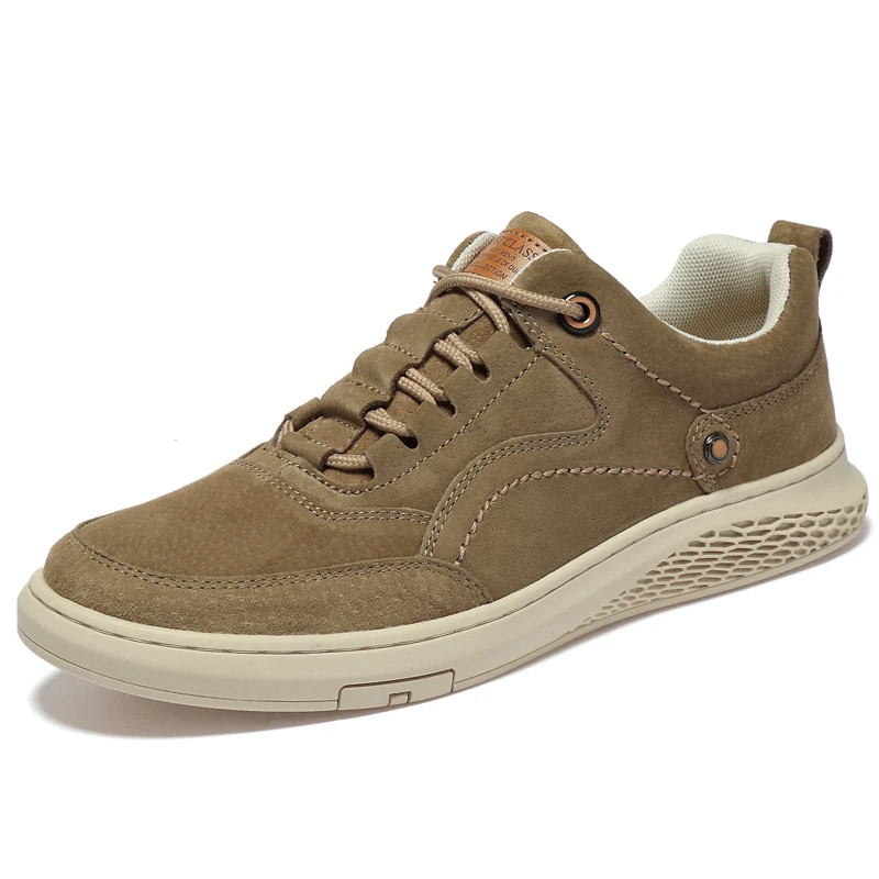 

New Brand Men British Outdoor Casual Shoes Low Top Flat Leather Oxford Shoes