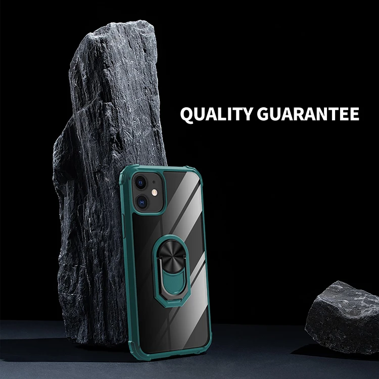 2020 Popular Military Grade Shockproof Ring Holder Case For Iphone 12 Case Cover