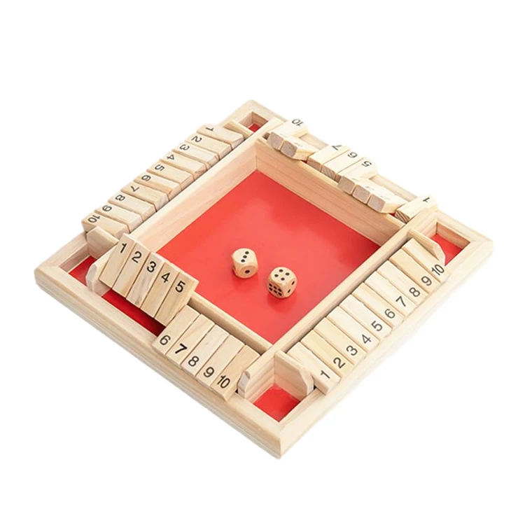 

Hot-selling children's parent-child board game four-sided flop game