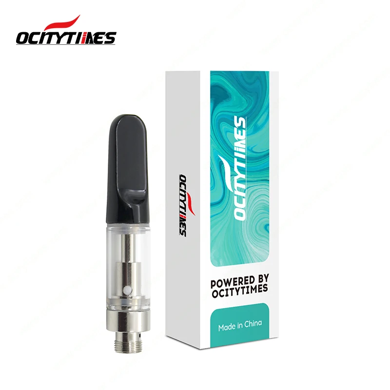 

Ocitytimes Best E cigarette Vaporizer CBD Cartridge 510 carts custom cartridge packaging, Black/white/silver/oem color