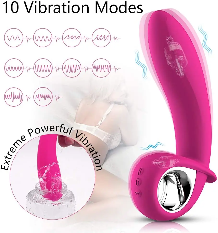 do G-ponto orgasmo anal Vaginal do vibrador inflável automaticamente massagem de vibração da próstata da tomada da extremidade de 10 frequências para homens