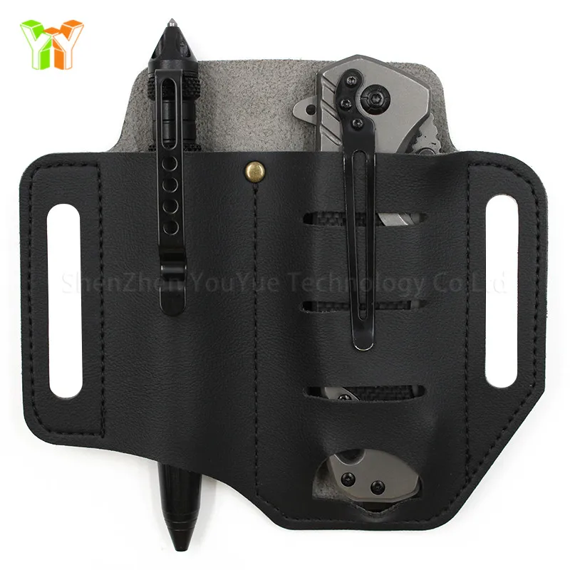 

PU Leather Knife Belt Sheath Organizer Tool Pouch Sheath Multitools Tool Storage