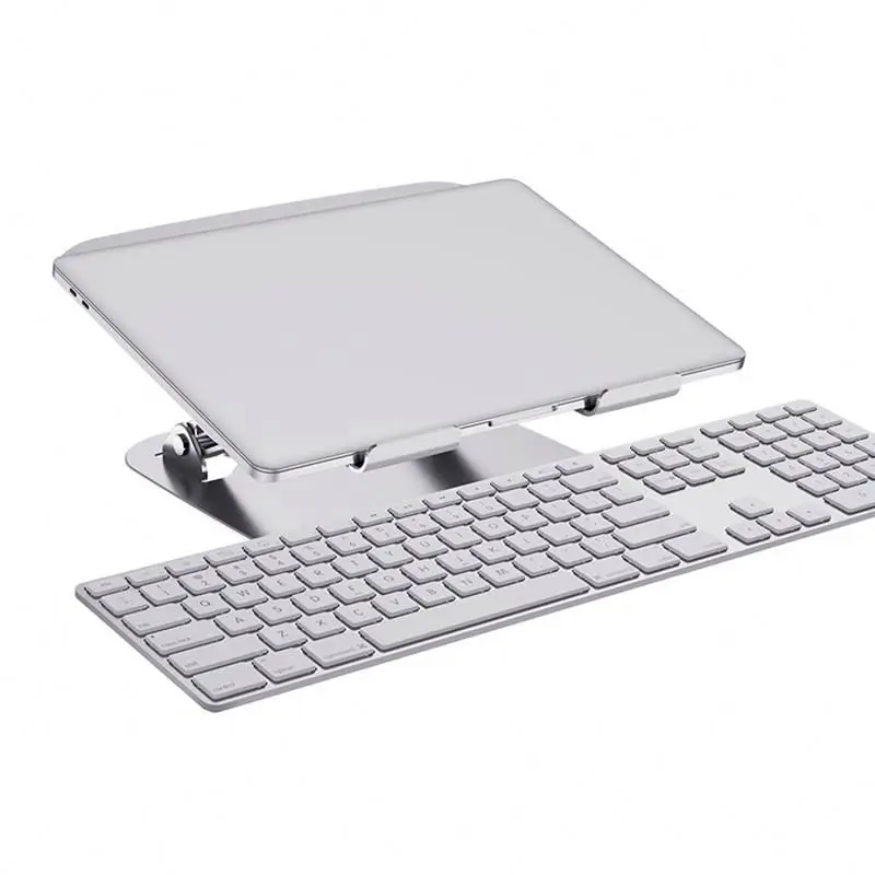 

Cheap price aluminium alloy laptop desk HOPww laptop stand metal, Silver