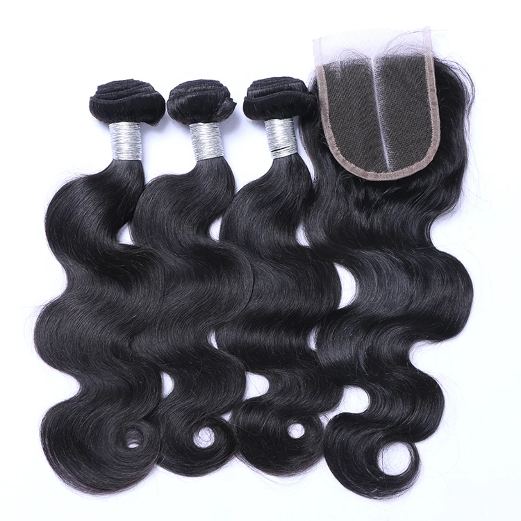 

Hot sell product unprocessed virgin brazilian hair 6d extension machine cuticle aligned body wave bundles for woman