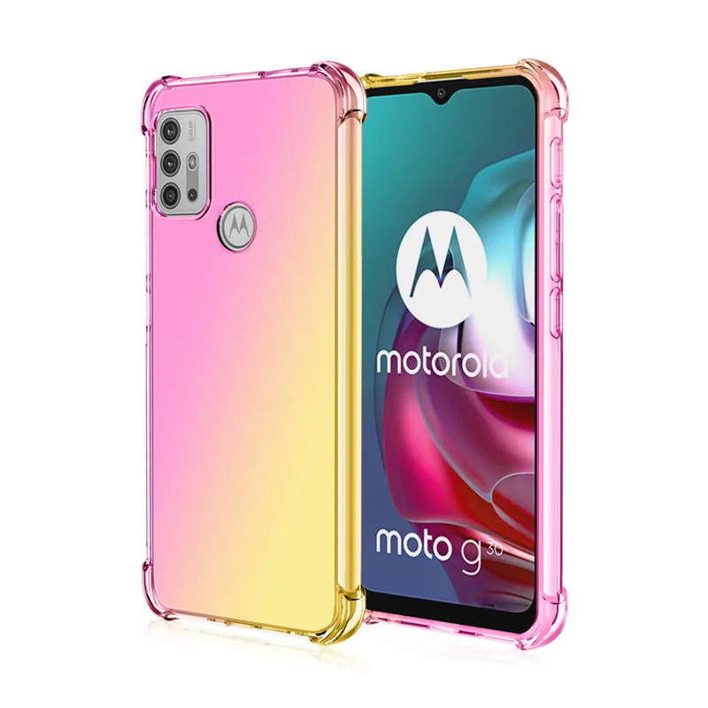 

Luxury 1.5 MM Soft TPU Anti-fall For Motorola G10/G30/G20 Phone Back Covers For Moto G60/G40 Fusion Case