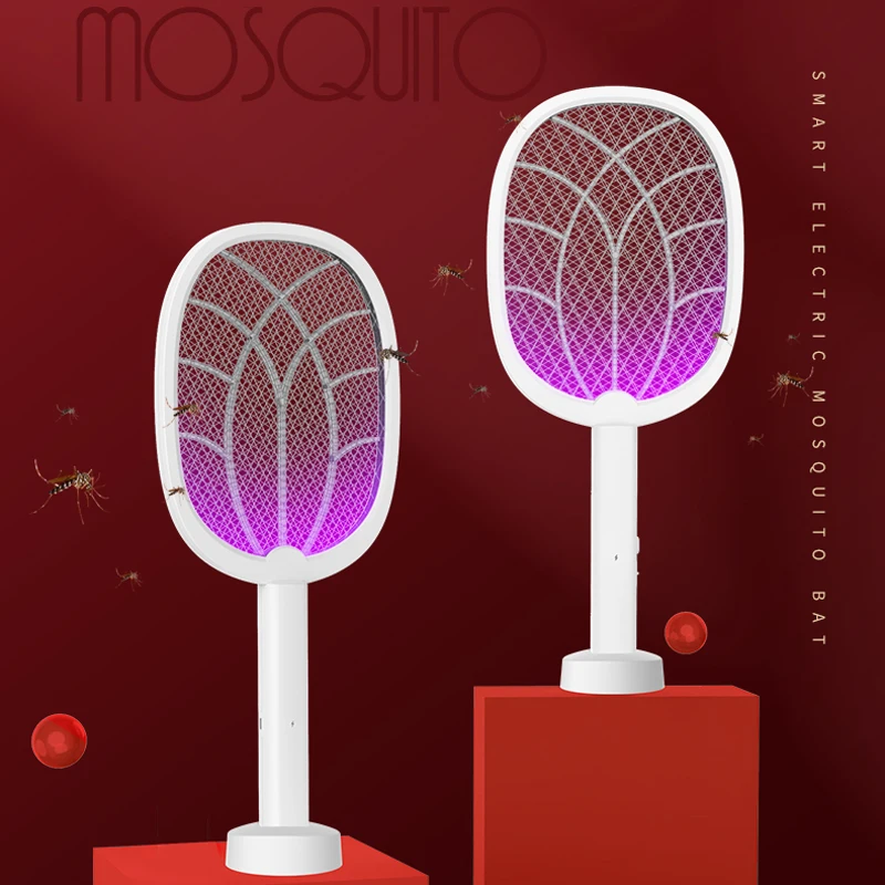 

3 Layer Fly Trap Mosquito Swatter /Insect Racket/Bug Zapper rechargeable electric mosquito bat