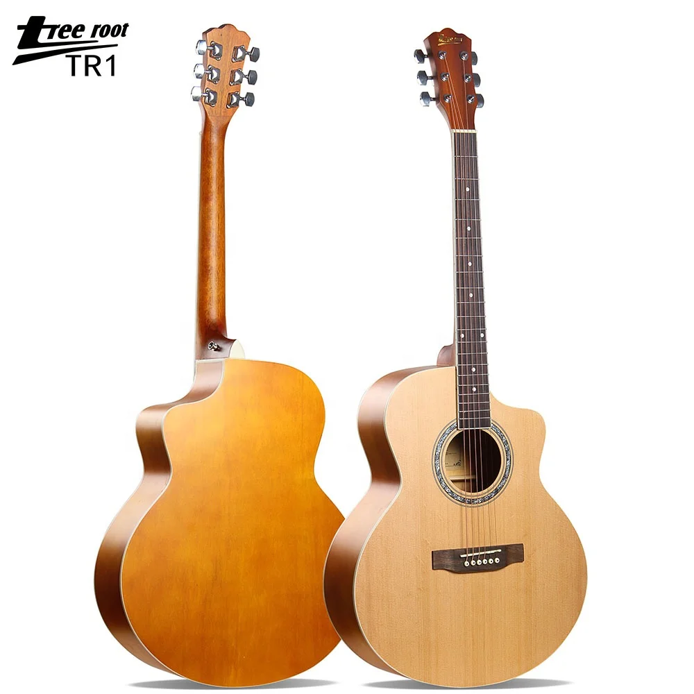 

TR1-JF Best Price 6 String Tree Root Acoustic Guitar 41 Inch Cutaway Guitar Wholesale