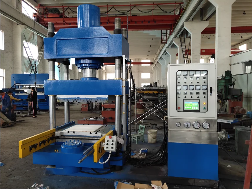 
300T Plastic rubber heat/hot press machine PLC control automatic Vulcanizing press machine 