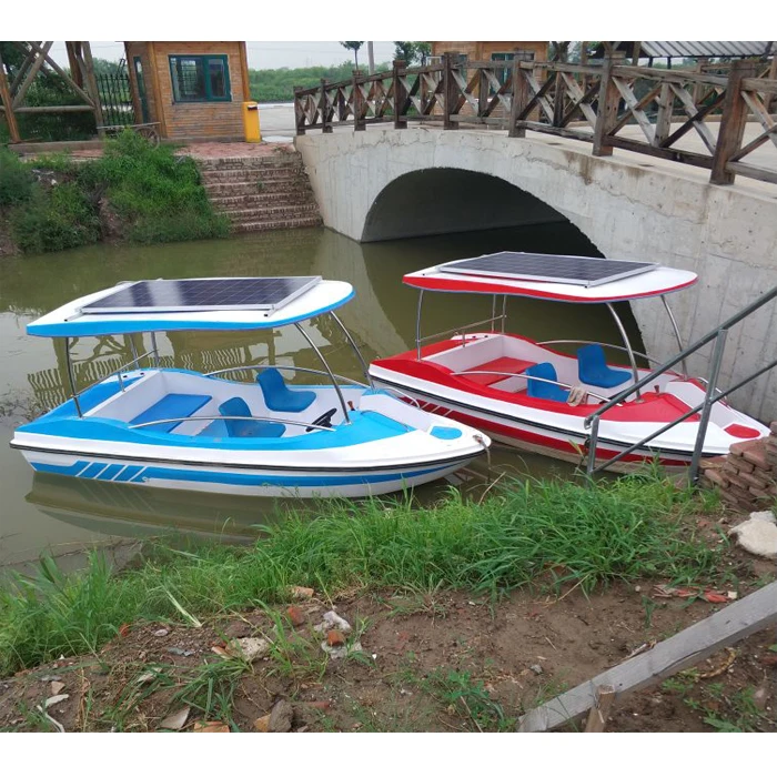 

park New self draining electric ship with 4 people electric boat, Blue, white or customized