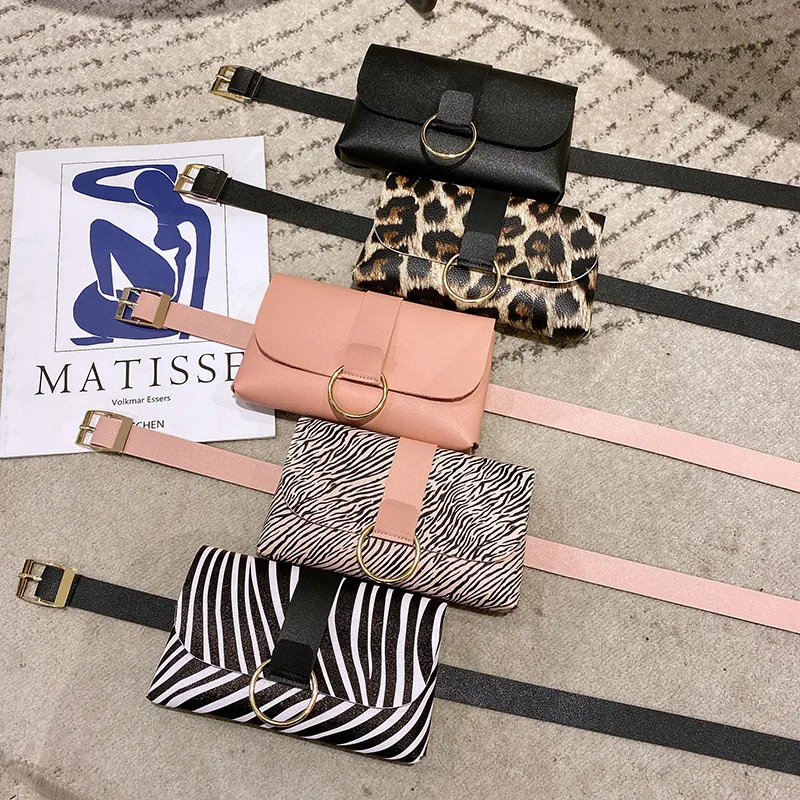 

2021 Animal Print Women Waist Bag Purse Waist Pack Pouch Belt Bags Pocket Ferrino Funny Pack, As picture