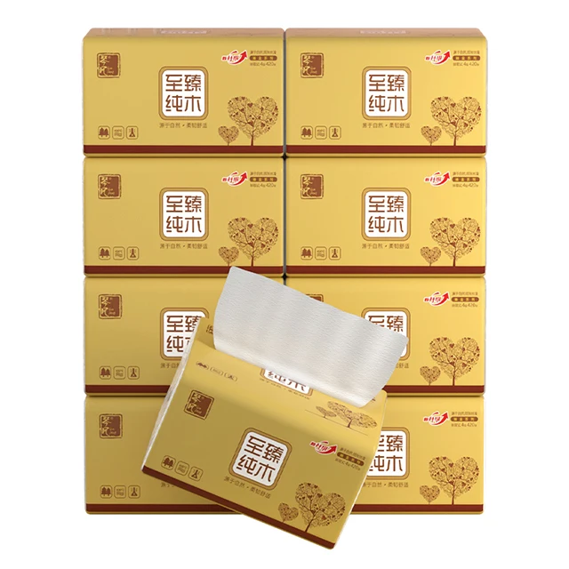 

Custom Print Tissu Dinner Napkins Printed 100% Wood Pulp 3 Ply Bag Soft Facial Tissue Tissue Paper Kitchen Roll, White