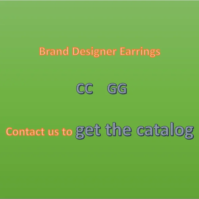 

Designer Earrings from Famous Brand High Quality Brass Earrings Wholesale GG Letter Earrings, As the picture