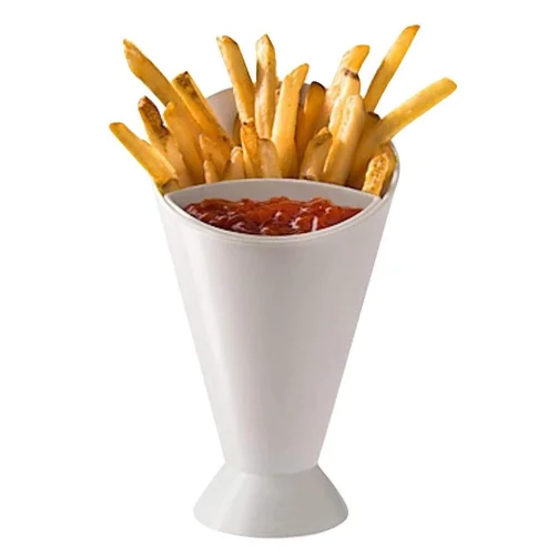 2021 Hot Sale 4-pack French Fry Cone Dipping Cups/BPA free French Fries and Veggies /Removable Dip Cup