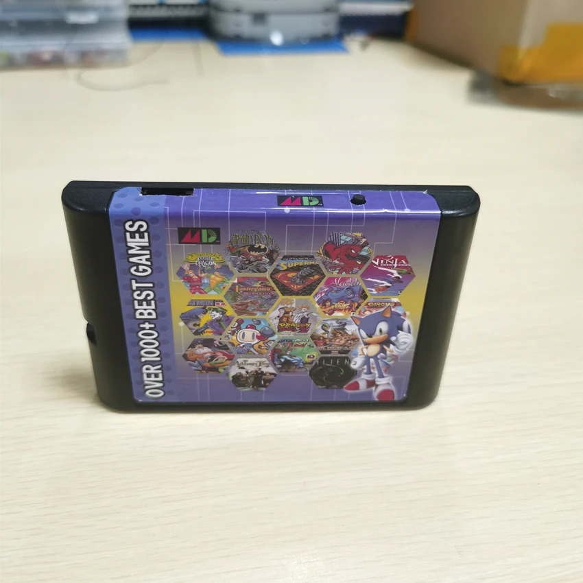 

Retro 1000+ Games MD Game Cartridge EDMD Card for USA/ Japanese /European SEGA GENESIS MegaDrive Console