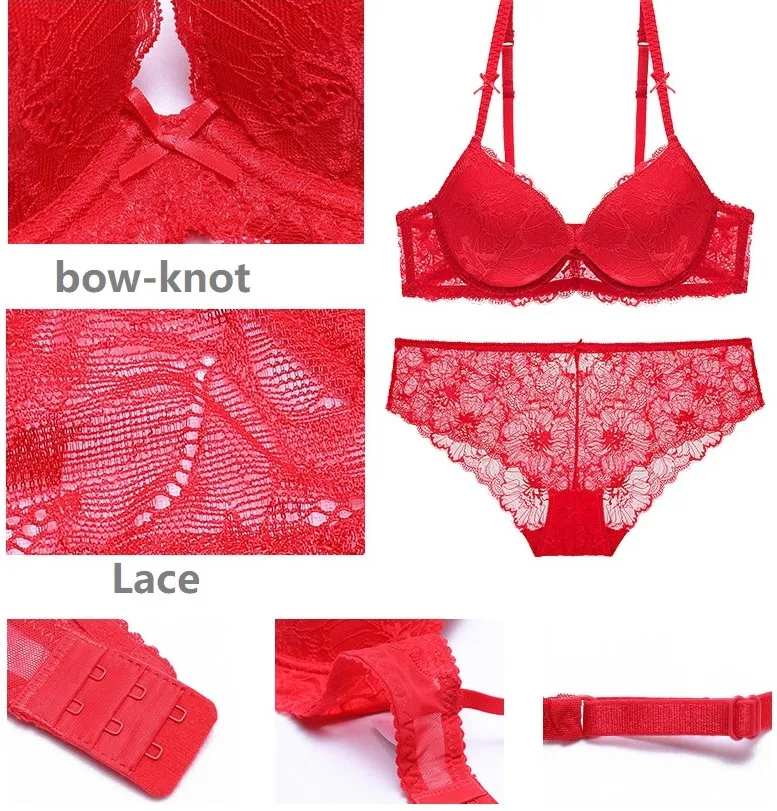 Hot Sexy Bra Panty Set Deep V Gather Bra Set Underwear Adult Sexy Womens Bra And Panty Underwear