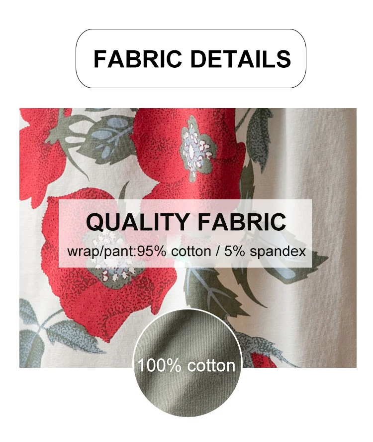 Itonia 2020 New Arrival Elegant 3pcs Cotton Pregnancy Clothes Pajamas Set.jpg