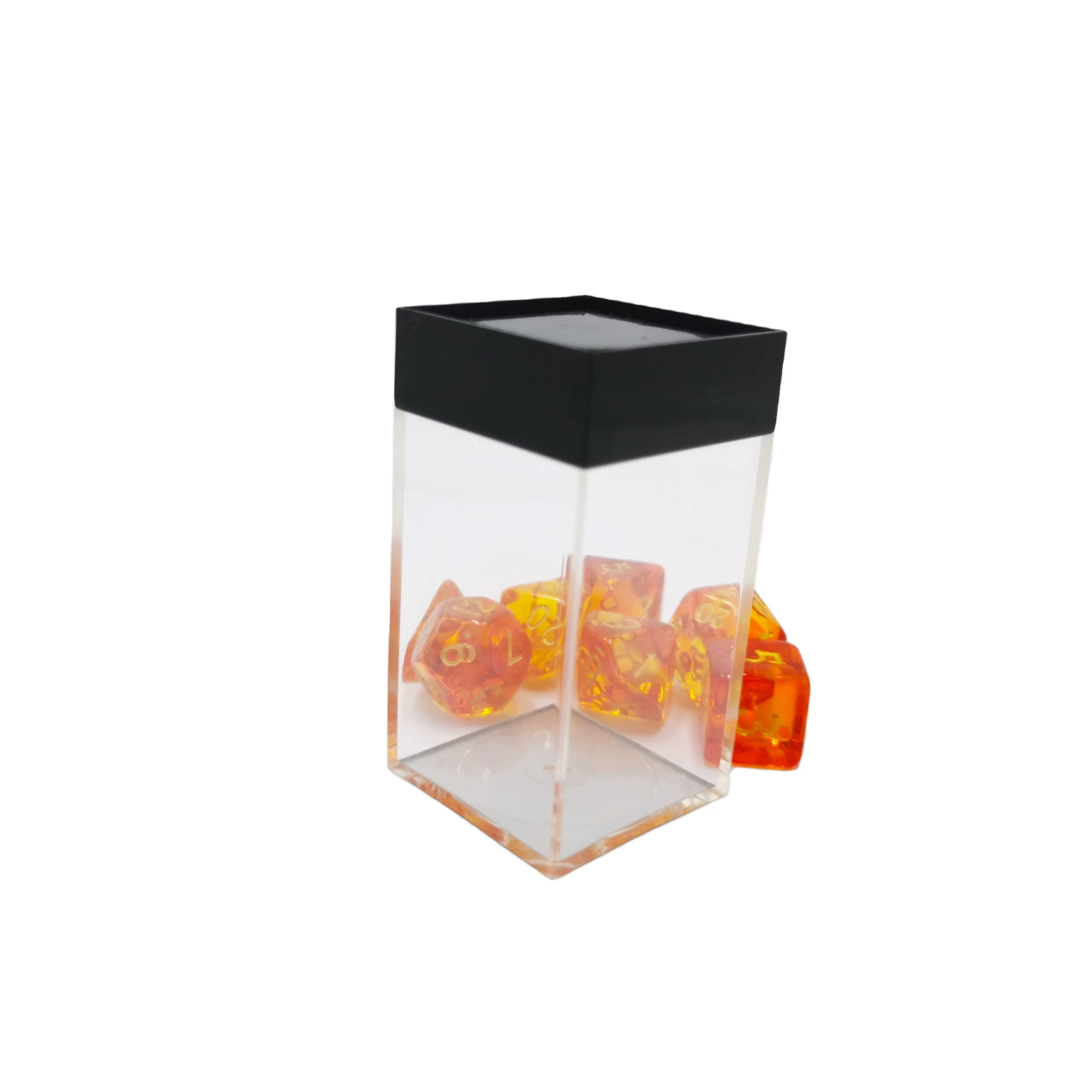 

Wholesale price Transparent Acrylic Display box dice packaging box, Same as pic