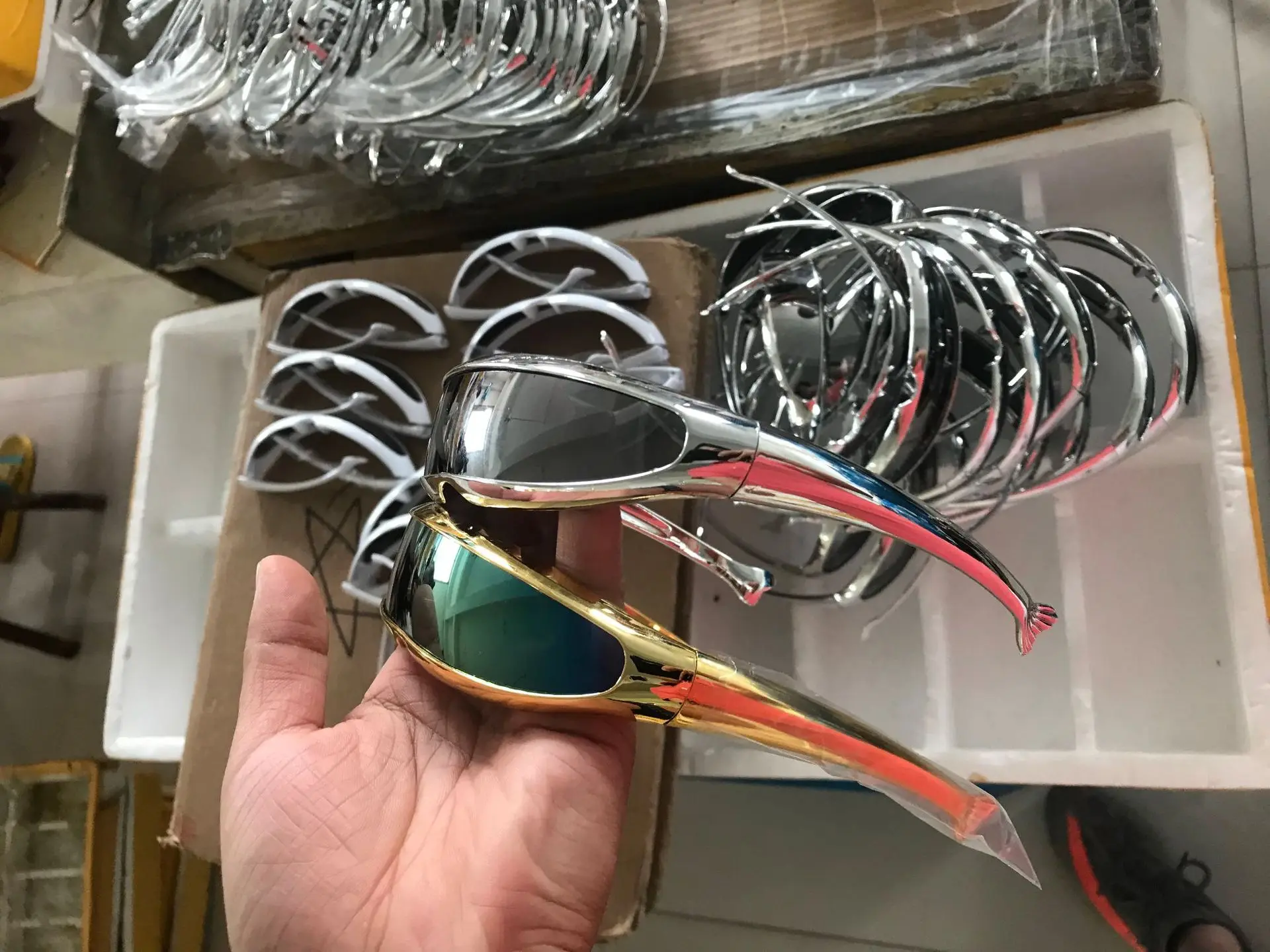 Xman Sunglasses New Cyclops Sunny Sun Glasses Cool Space Alien Party Sunglasses Mirror Buy