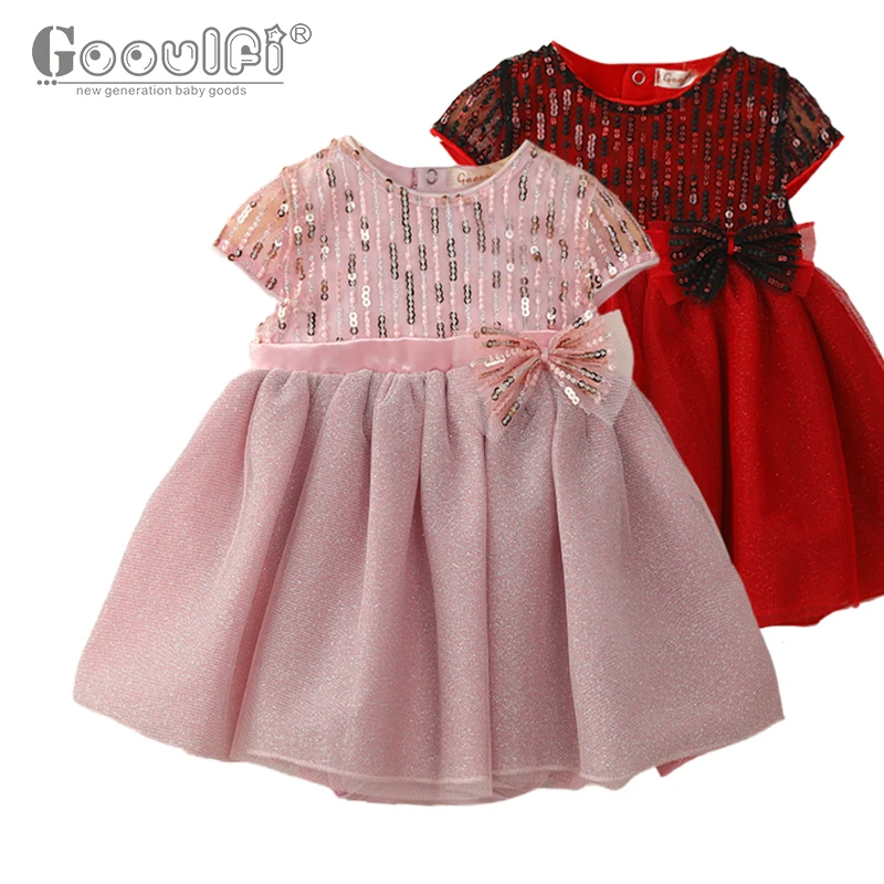 

Hot Sale 2021 New Luxury Kids Girls Boutique 3 Month Baby Girl Dresses Summer Birthday Party 0-2 Years Dress For Baby