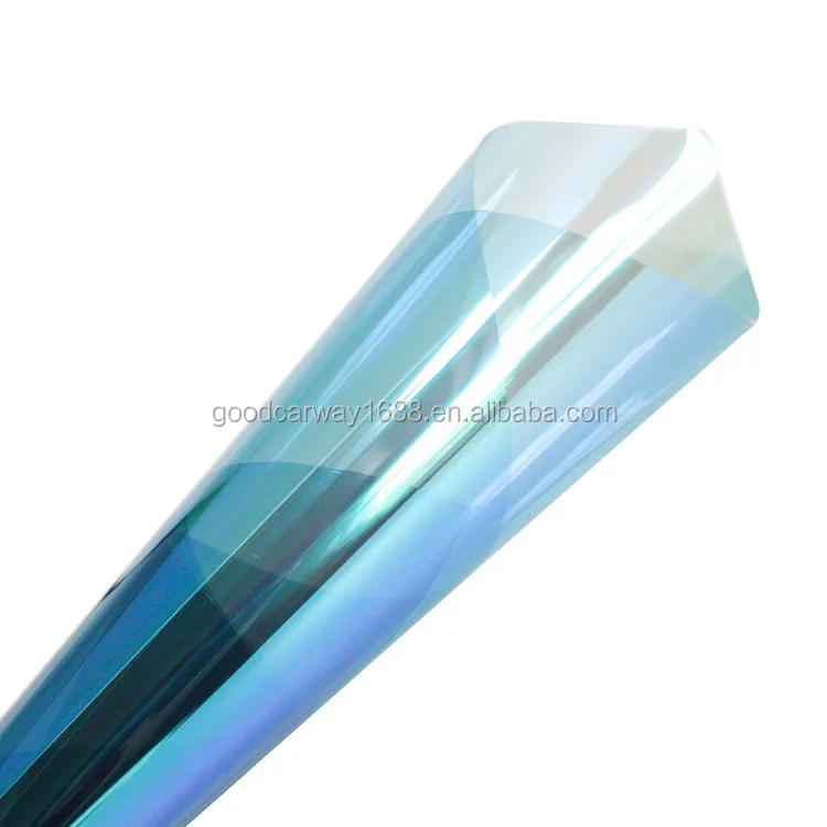 

Heat Rejection Anti Scratch Chameleon Film Auto Tint Window Solar Film, Colorfui blue