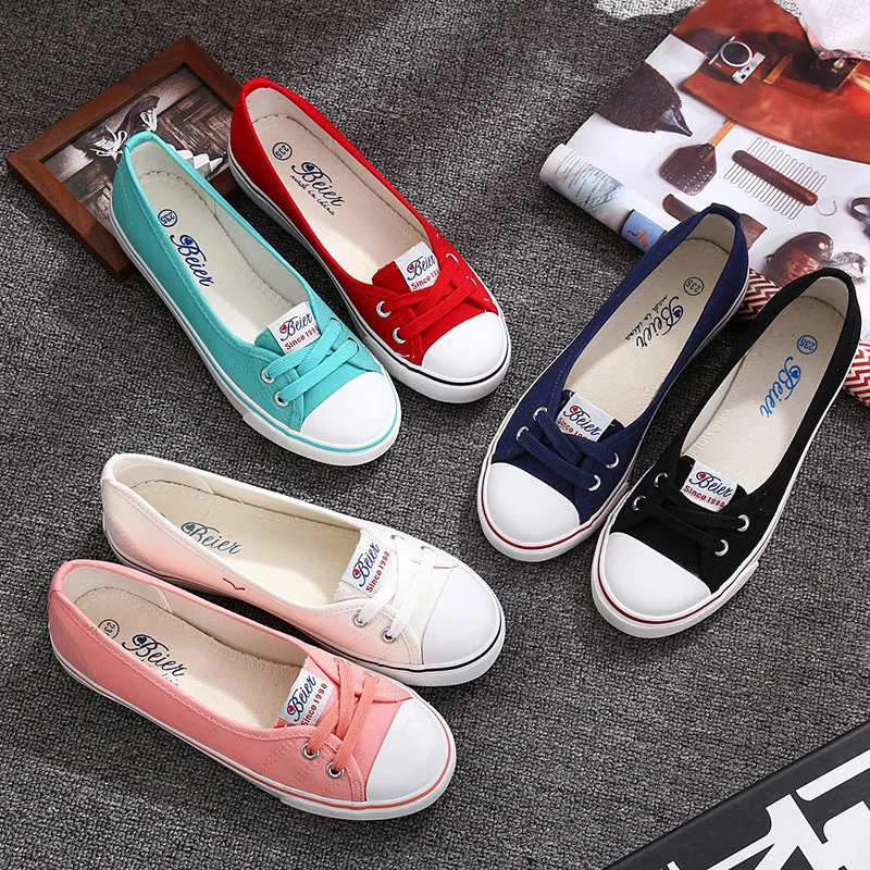 

Fashion Personalized Women Canvas Shoes Wholesaleslip on loafer casual lady flat shoes women flat shoes